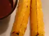 Receita Ananás assado com molho de chocolate