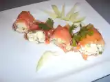 Receita Salmão fumado com requeijão e maçã