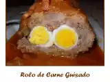 Receita Rolo de carne guisado