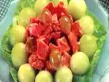 Receita Salada de melão com presunto