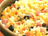 Receita Arroz ao forno com peito de peru