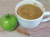 Receita Bolo de maçã e canela na caneca