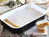 Receita Brownie de limão e aveia com cobertura glacê