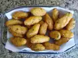 Receita Bolinho de arroz com batata recheado com queijo
