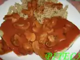 Receita Hambúrgueres com molho de tomate e cogumelos