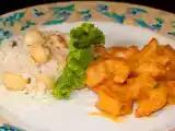 Receita Camarão ao molho de laranja e arroz com cogumelos