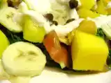 Receita Salada com molho de iogurte (v)