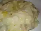 Receita Bacalhau gratinado no forno com puré e bechamel