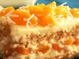 Pavê de pêssego e coco