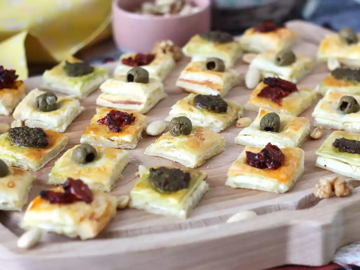 Quadradinhos de massa folhada rápidas e fáceis para um ótimo aperitivo! - foto 6